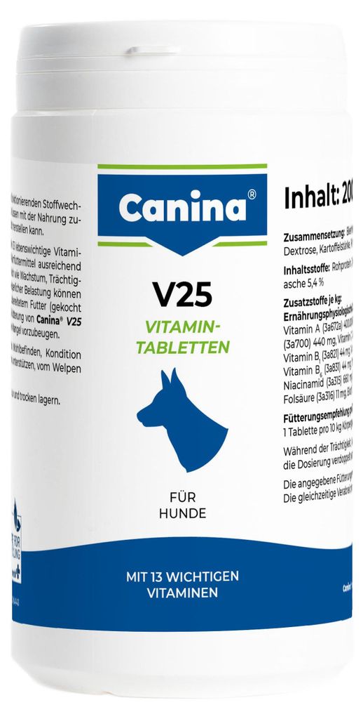 Canina V25 Comprimés vitaminiques 200g Image du produit 