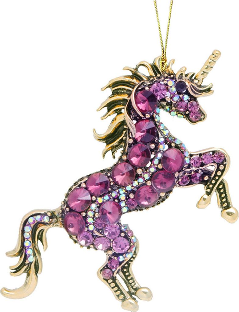 Pferde-Weihnachtsbaumschmuck, 2D-Acryl-Pferde-Hängeornament mit Glitzer-Strasssteinen, Geschenk für Frauen und Mädchen, Pferdeliebhaber