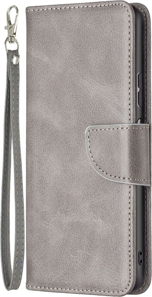 König Design Hülle kompatibel mit ZTE Blade A71 Kunstleder Handyhülle - Handy Case Grau