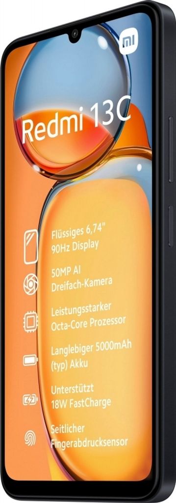 Redmi 13C 8GB + 256GB Midnight Black Smartphone Produktbild 5