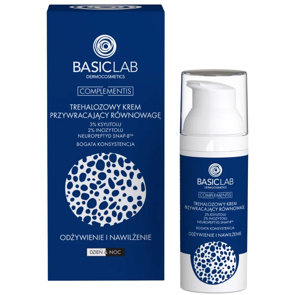 Crème hydratation riche au tréhalose soin réparateur BasicLab 50ml