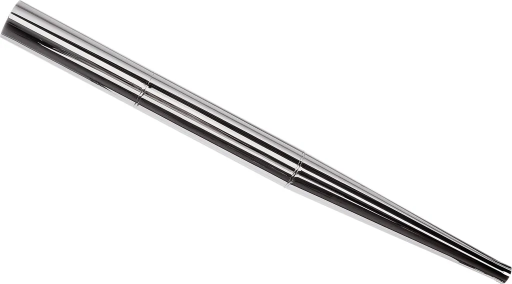 Échappement Monobloc Chromé 106cm Arrière Droit - Spécial MZ TS125/150