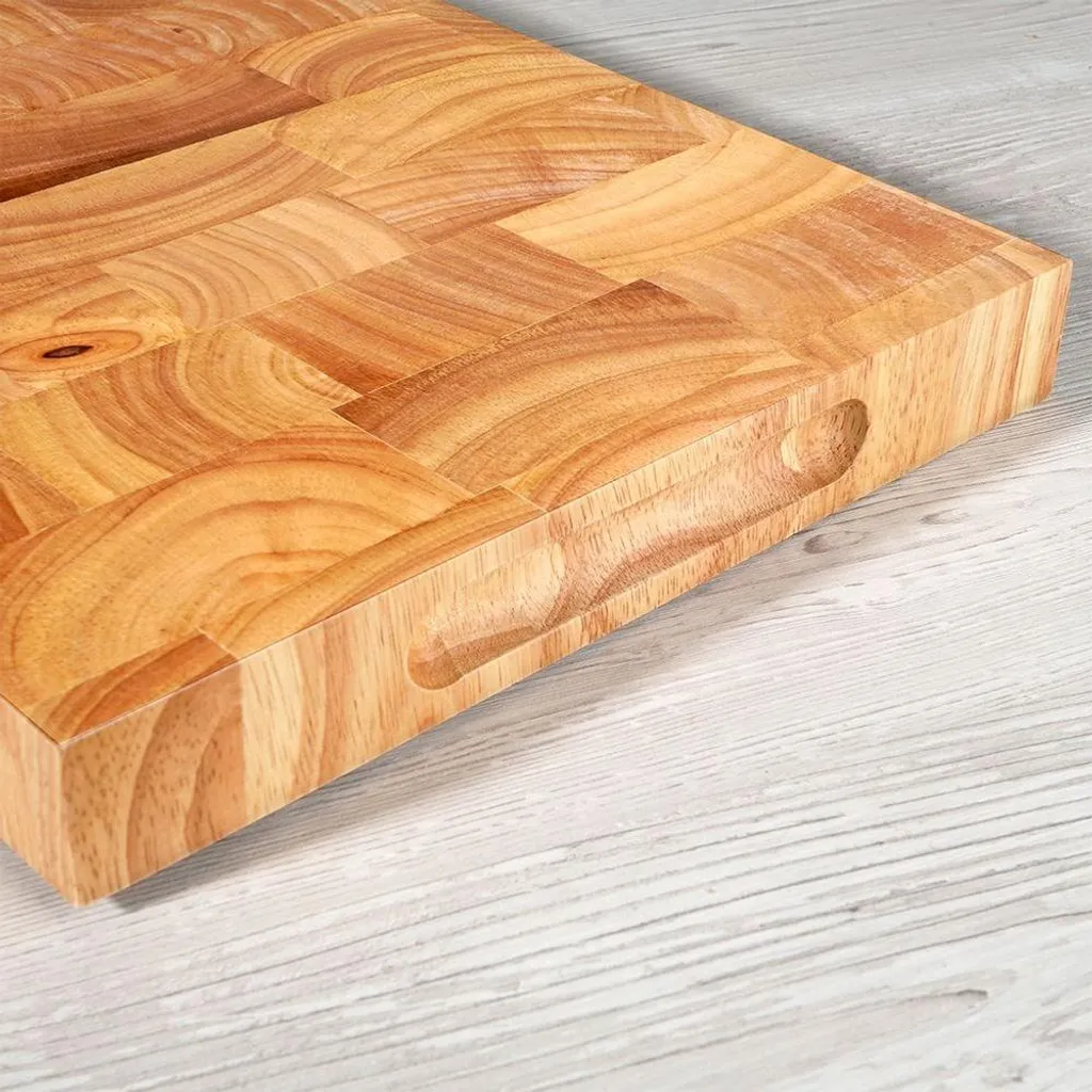 Tagliere Professionale Legno Massiccio con Maniglie - Alta Cucina - 6