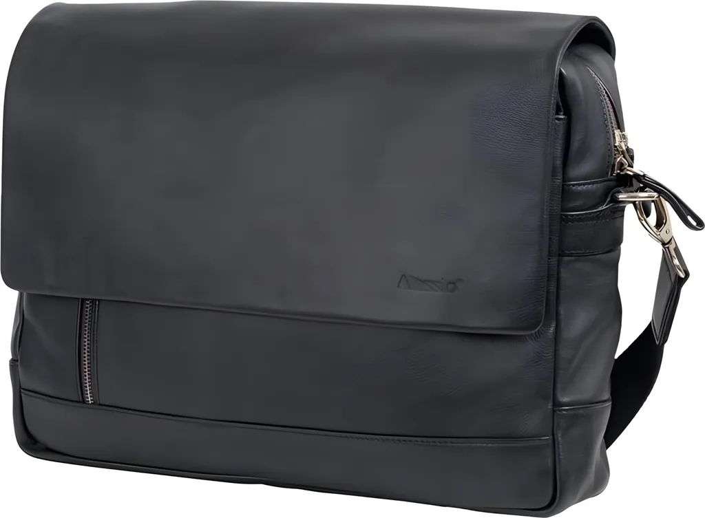 Sacoche Alassio ORO 47035 cuir noir : rangez tout avec style et ordre