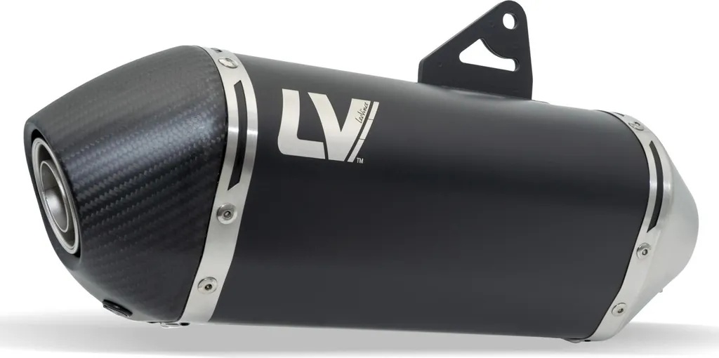 Échappement Moto Homologué LeoVince LV-14 Inox Noir pour Qjmotor SRT 600