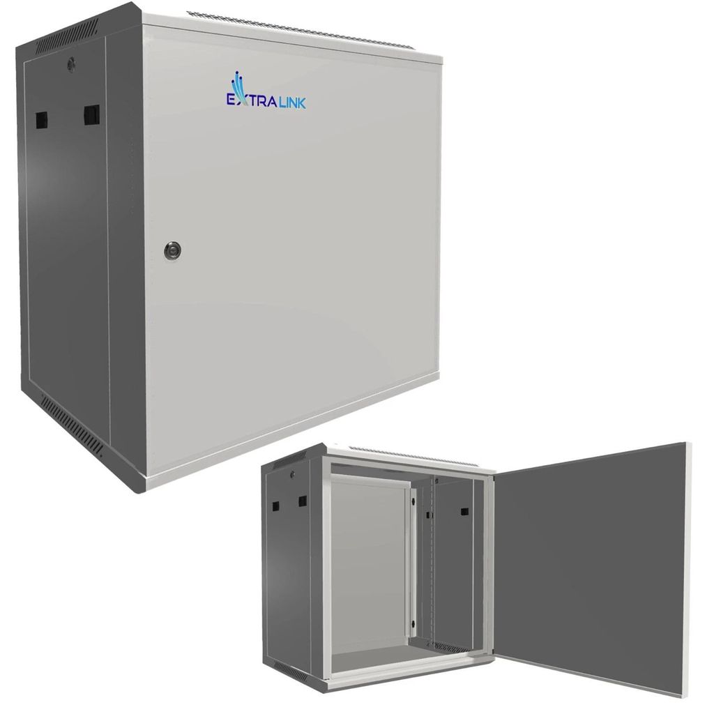 Extralink Netzwerkschrank 19 Zoll 12HE 600x450 Wandmontage Produktbild 