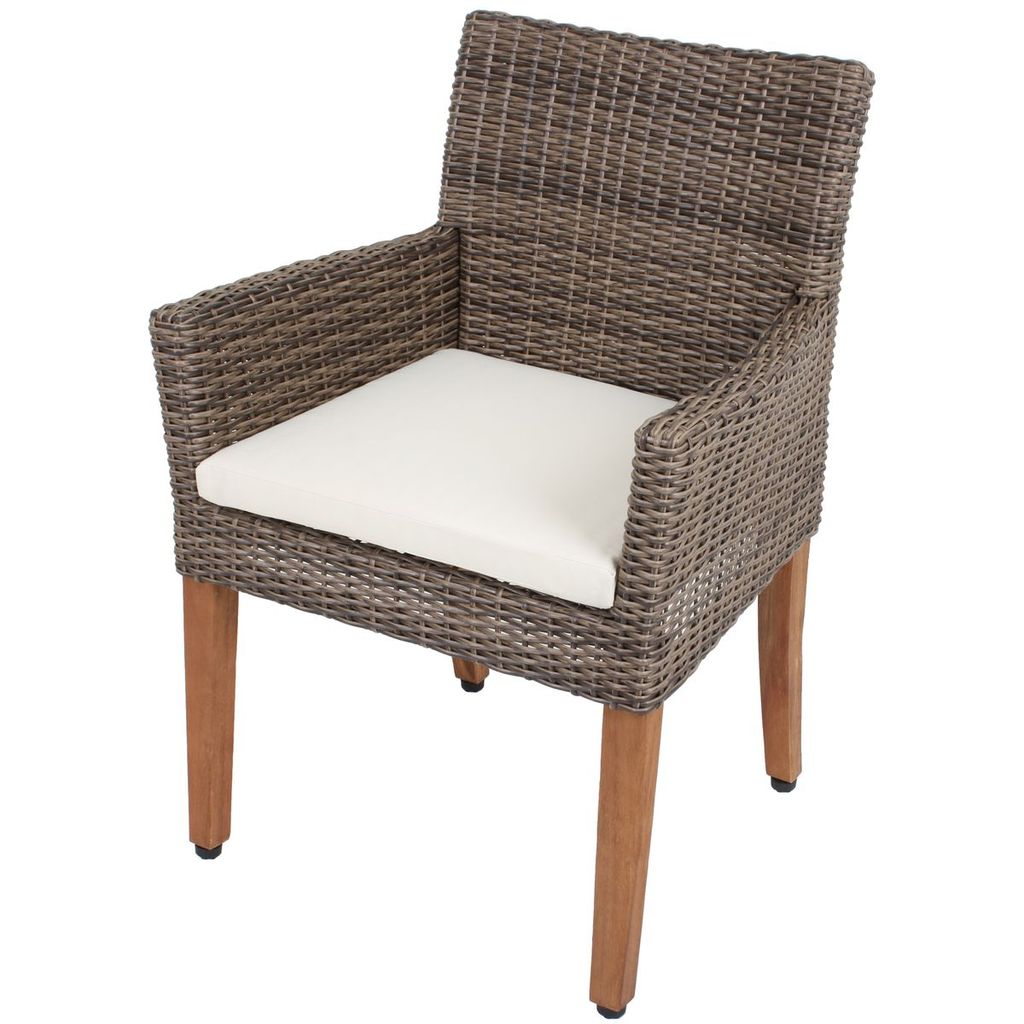 Garden Pleasure 985159 Armstuhl 'PALA' für Außen- und Innenbereich, maximale Belastbarkeit 120 kg