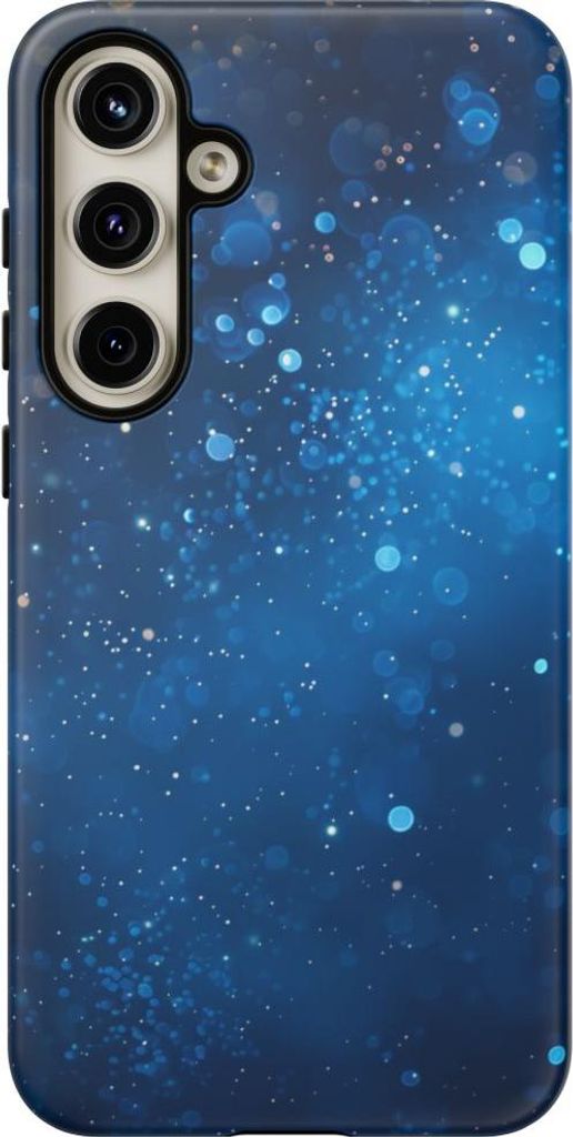Tiefblaue funkelnde Lichter – Hülle Kompatibel mit Samsung Galaxy S24 Plus