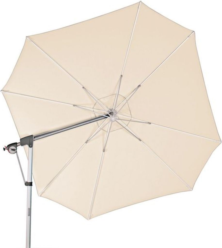 Doppler Protect Pendel 400 P Sonnenschirm 8 Farbvarianten Pendelschirm Ampelschirm T820 Natur