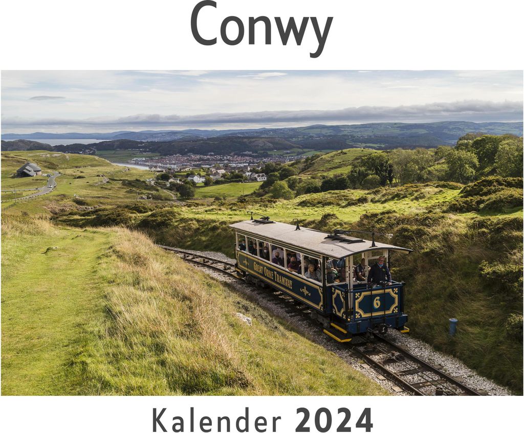 Conwy (Wandkalender 2024, Kalender DIN A4 quer, Monatskalender im Querformat mit Kalendarium, Das perfekte Geschenk)