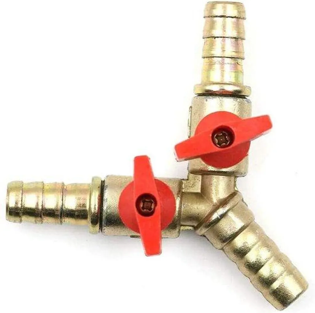 Robinet 8 mm anti-fuite triple en Y pour sécuriser vos circuits de gaz