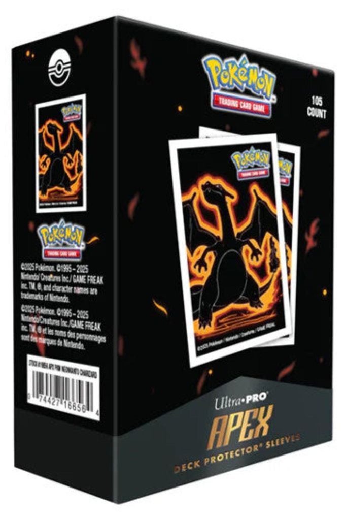 Pokemon TCG APEX 105 Hüllen Neon Kanto Glurak Sleeves Produktbild 