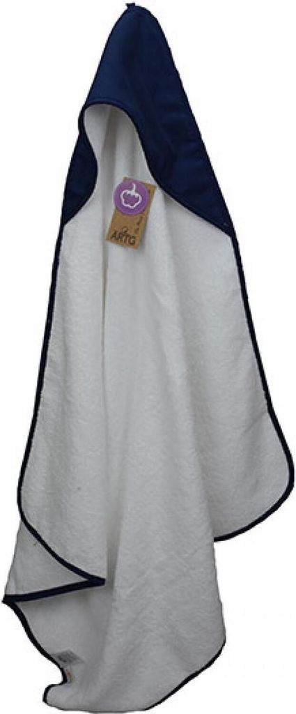 A&R 731.50 | PRINT-Me Baby Hooded Towel Kapuzenhandtuch - 75 x 75 cm - Farbe: White/French Navy/French Navy - Größe: 75 x 75 cm
