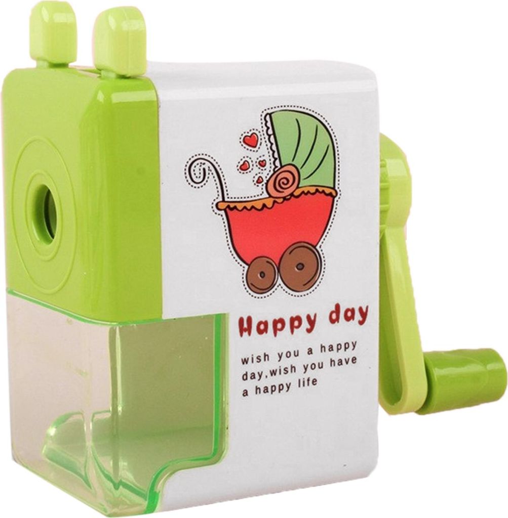 Bleistiftspitzer Mini Cute Handgekurbelt für Grundschüler und SekundarschülerAuto