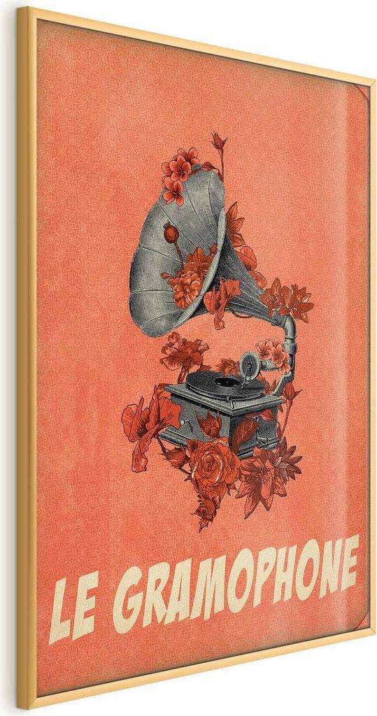 Posterpapier Poster - Gramophone 29.7x42 cm Text i-B-0072-ao-a