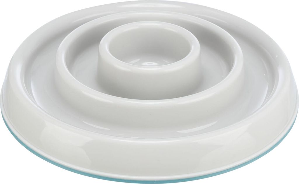 TRIXIE Slow Feeding Kunststoffnapf - grau - 0,45 l/ø 23 cm