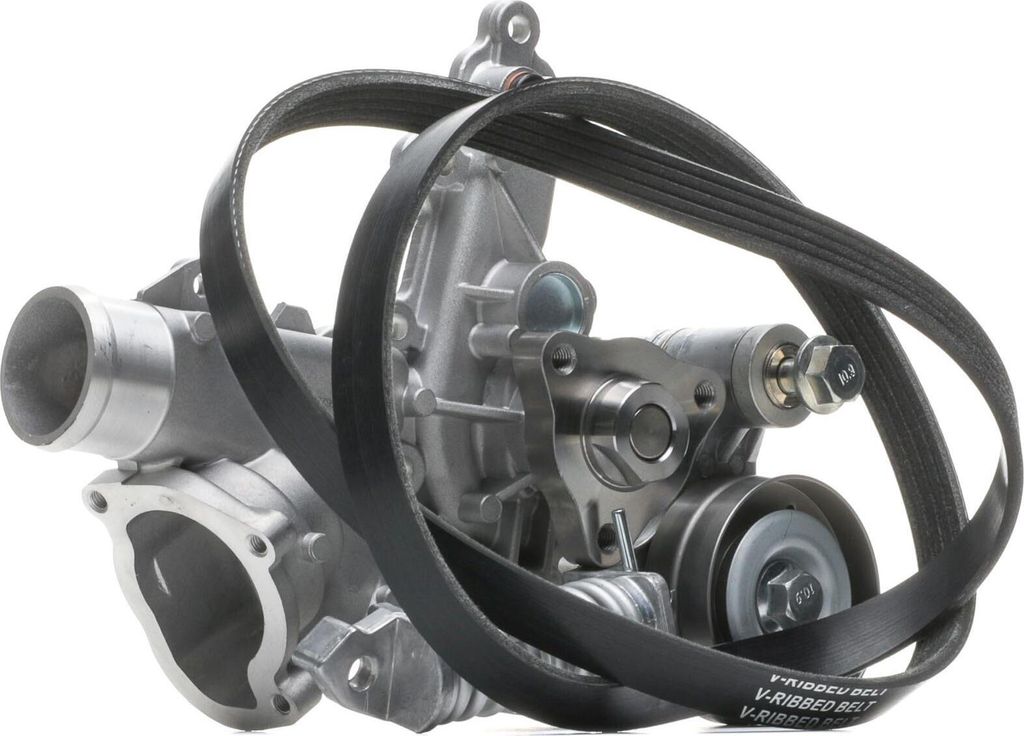 RIDEX 4172P0006 Wasserpumpe + Keilrippenriemensatz für OPEL Corsa D Schrägheck (S07) Corsa C Schrägheck (X01) Astra G CC (T98) Corsa B Schrägheck