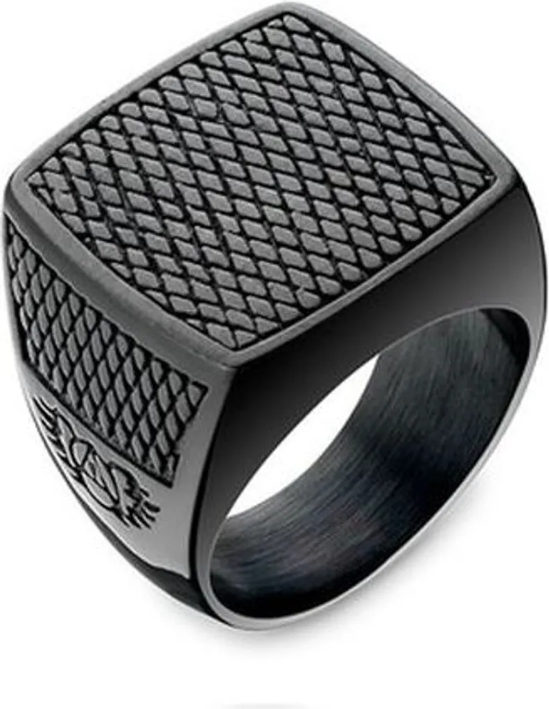 Anello Uomo AN Jewels AA.R02B-11 Misura 11 | Acciaio e Stile Urban