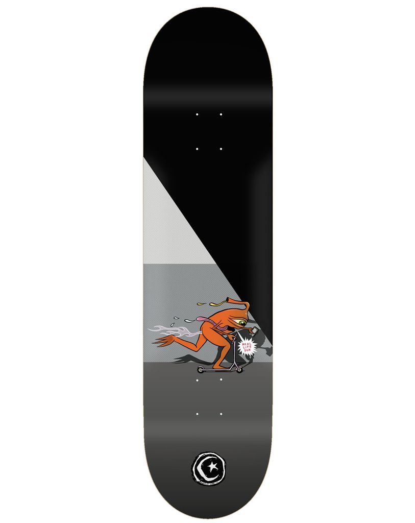Foundation Skateboard Deck Ed Templeton Push, Größe:8.25, Farben:black-white