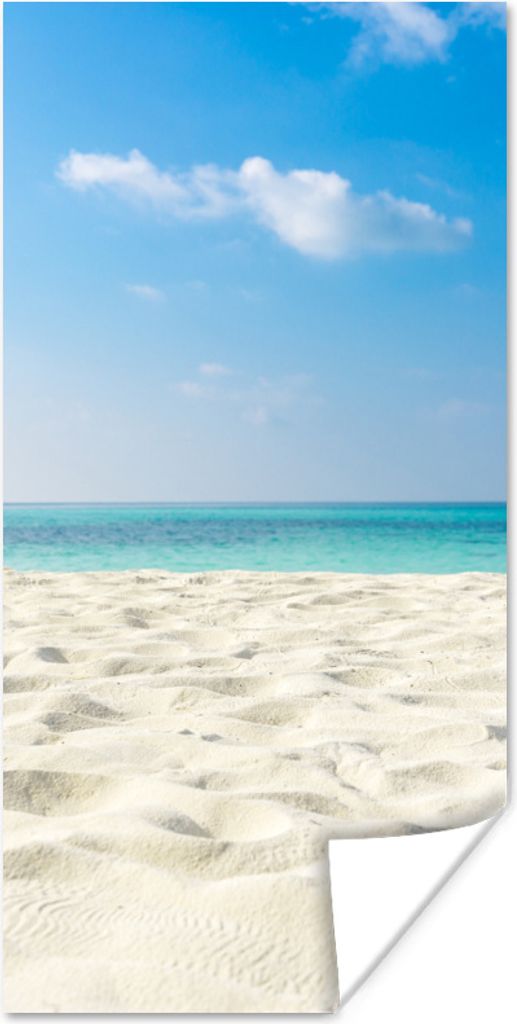 MuchoWow Poster Tropisch - Strand - Meer 40x80 cm - Dekoration