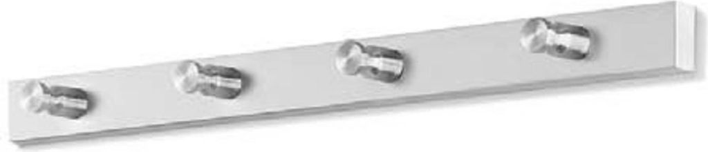 ZACK ACCOLO, Wand-montiert, Edelstahl, 4 Haken, Edelstahl, Produktbild 