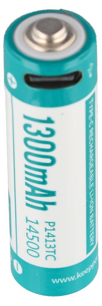 1 kusión Li-ion batérie Keeppower 14500, 1300 mAh, 3,7 V, s Obrázok produktu 