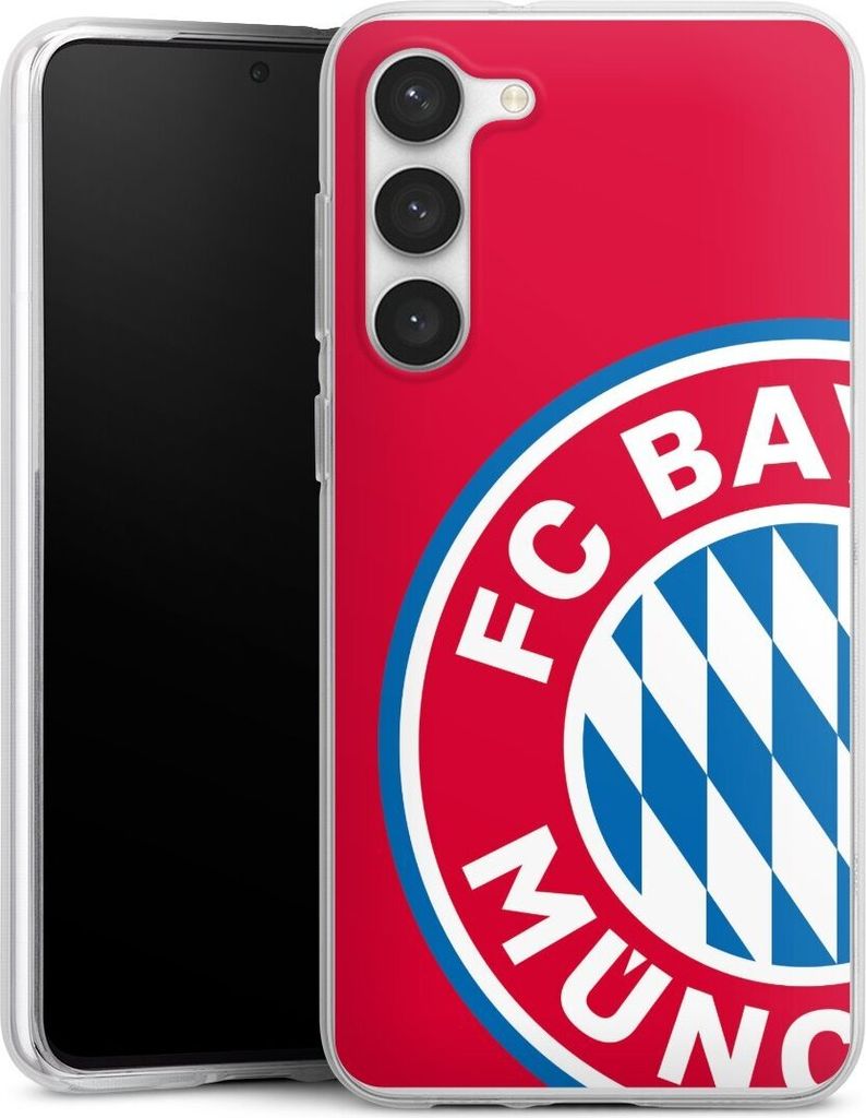 DeinDesign Handyhülle für Samsung Galaxy S23+ Silikon Hülle Case Smartphone Schutzhülle FC Bayern München FCB Offizielles Lizenzprodukt