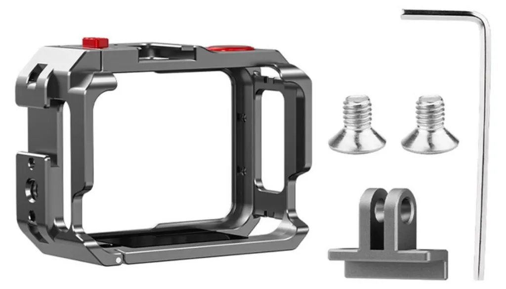 INF Cage en aluminium pour Insta360 Go Ultra avec double Cold Shoe