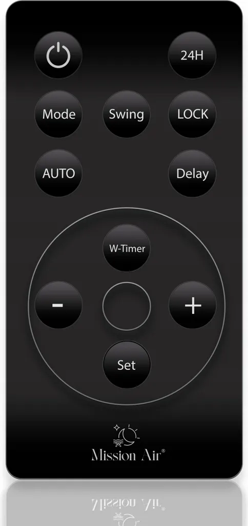 Rideau d'air AERO 2000W noir avec télécommande - Design ultra compact - 15