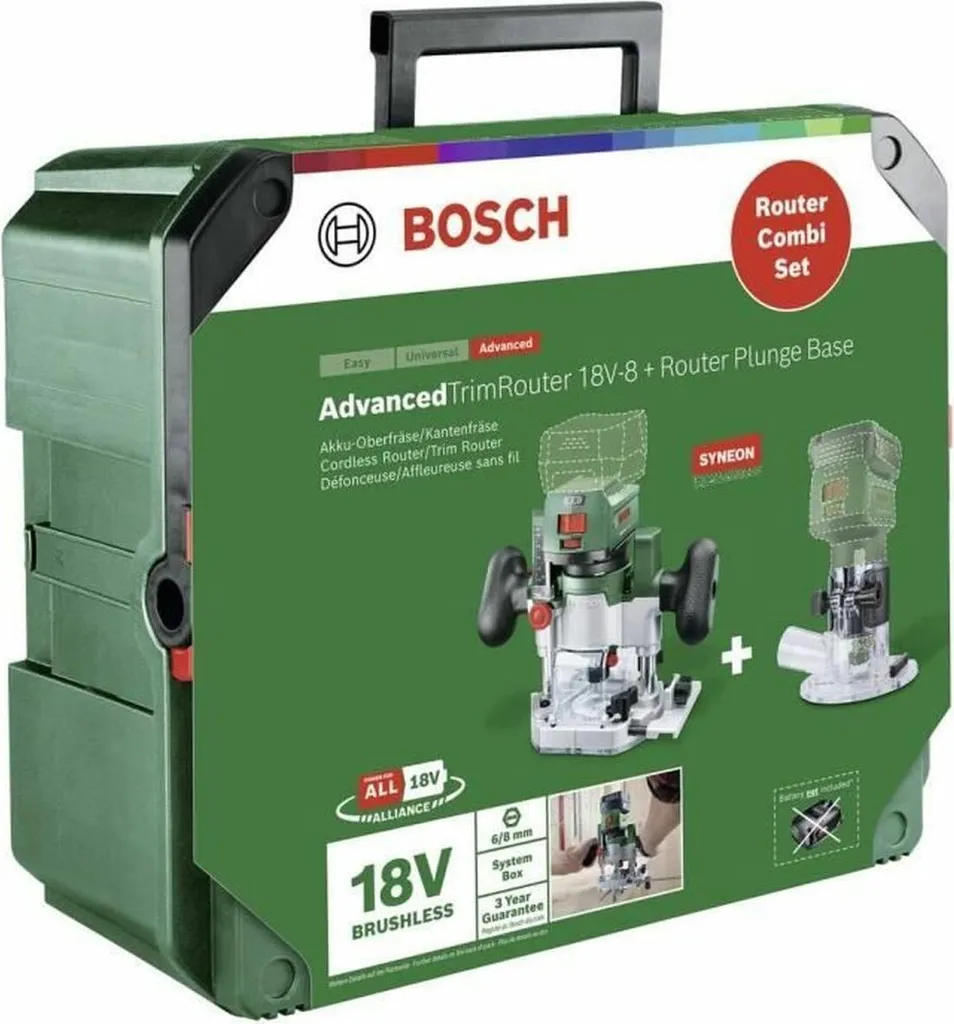 Tondeuse Électrique pour Meubles Bosch 18V Fraisage Précis sans Fil 8mm