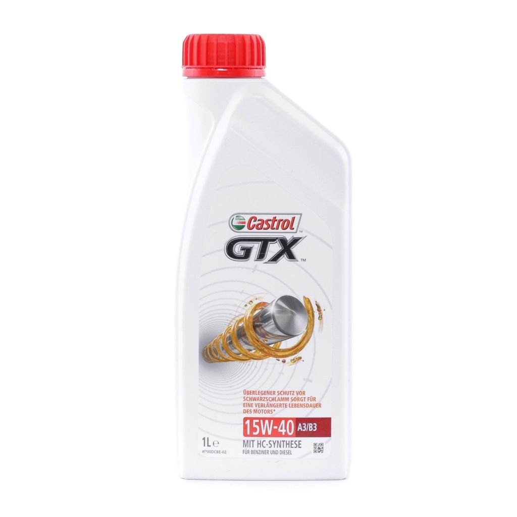 1 Liter CASTROL 15W-40 GTX A3/B3 MB 229.1 VW 501 01 Fiat 9.55535-D2 VW 505 00