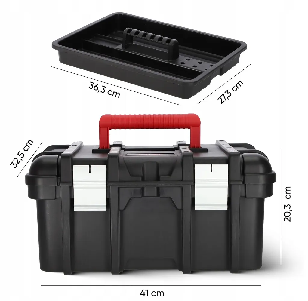 Boîte de rangement à compartiments multiples pour outillage de chantier - 3