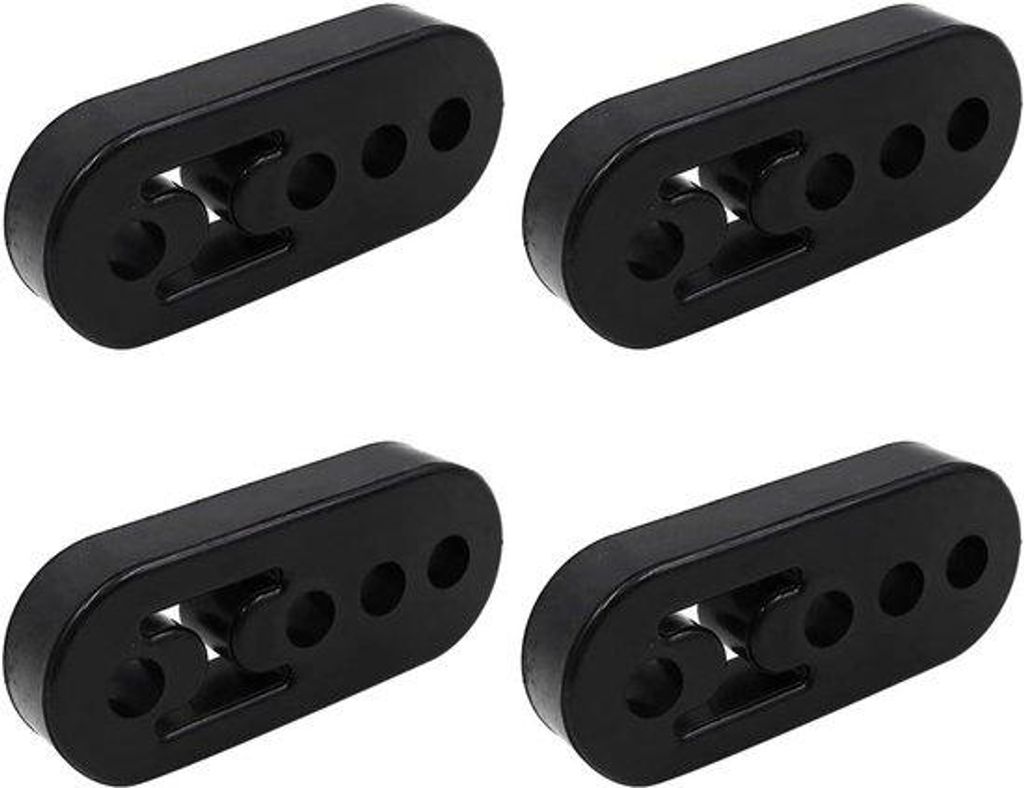 Automatische Leuchtehalter - Universal-Tray für Auslauf - Gummigelenkte Montagehalter - 4 Stücke - Schwarz
