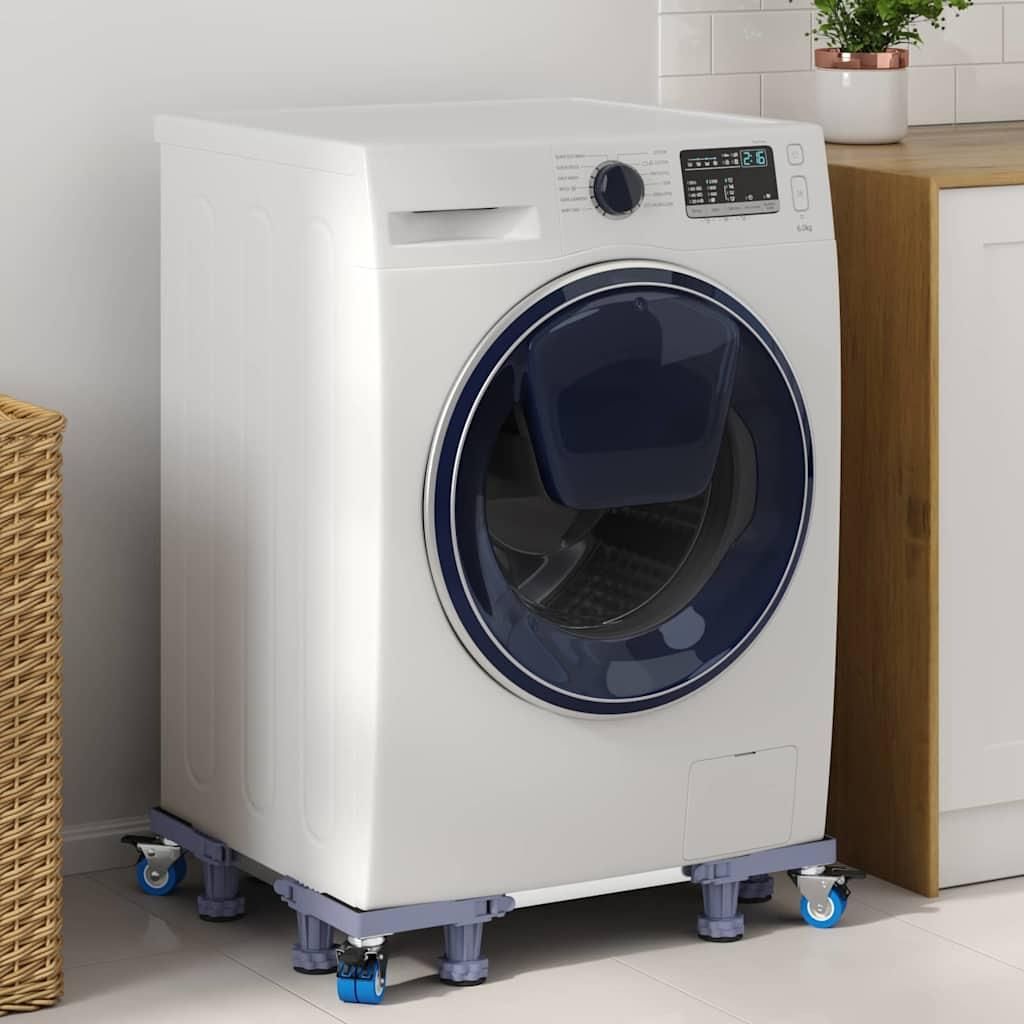 "Spring Sale"Waschmaschinensockel Grau 67x67x12cm Edelstahl NEU758685 - Badezimmerschränke