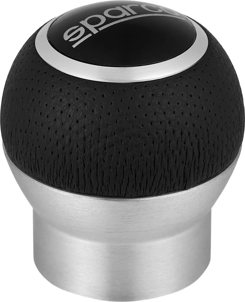 Pommeau de vitesse SPARCO en aluminium et similicuir - Universel Noir