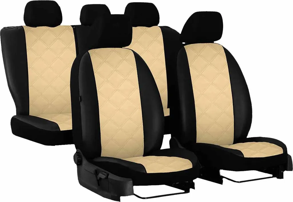 Coprisedili auto Coprisedili universali per Volkswagen Golf III Set beige - 11