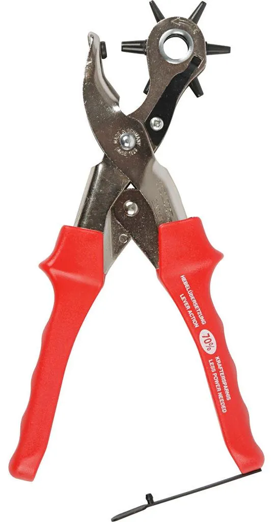 Pince à perforer revolver D 2-4,5 mm pour cuir et ceinture - 1 pièce