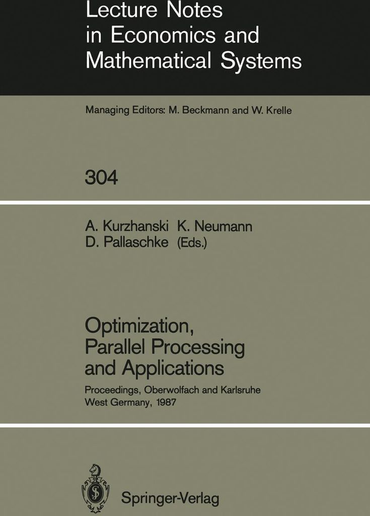 Optimization, Parallel Processing and Applications