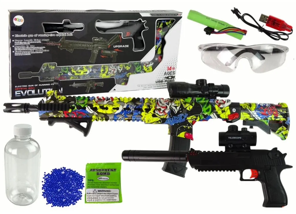 Pistolet à eau anti-fuite avec accessoires pour enfants et adultes