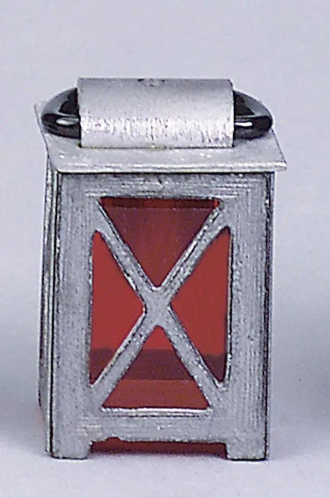 Kahlert Licht Laterne aus Zinn, 50 mm, für Krippen, Bastler und Modellbau