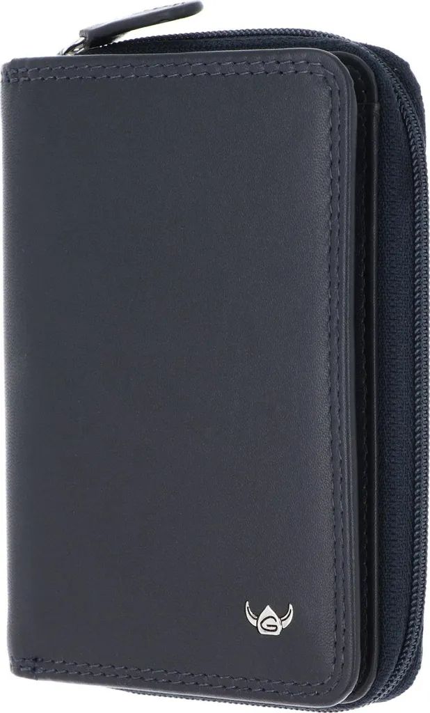 Golden Head 3317 Portafoglio Uomo Pelle Blu RFID Protect - Sicuro in Viaggio