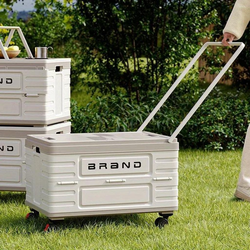 Auto Kofferraum Aufbewahrungsbox - Kunststoff Organizer - Große Kapazität - Multifunktional - Für Camping & Haushalt - Für Kleinteile - Tragbar