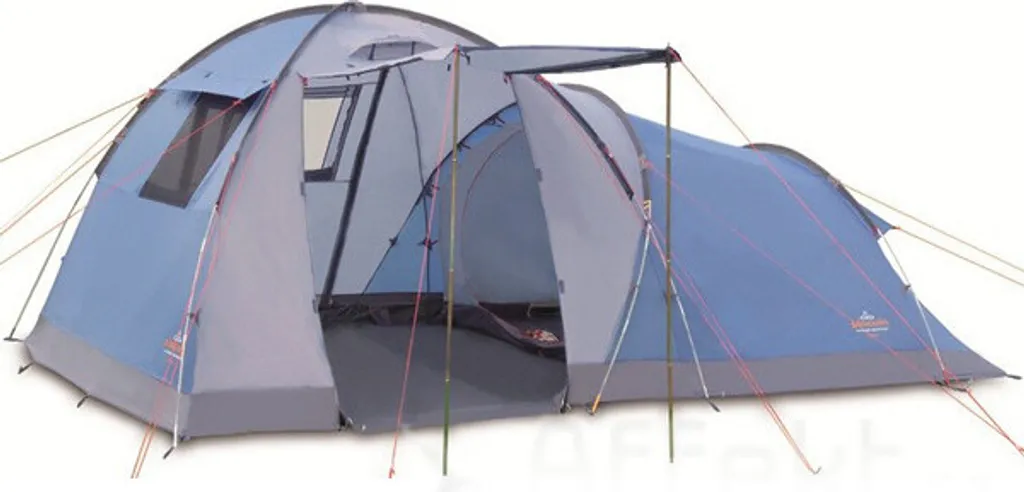 Tente de camping Pinguin Omega 4 bleu spacieuse pour 4 personnes