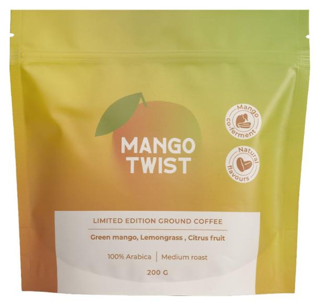 Limited Edition gemahlener Kaffee Mango Twist (Mango-Kofermentation), 200 g