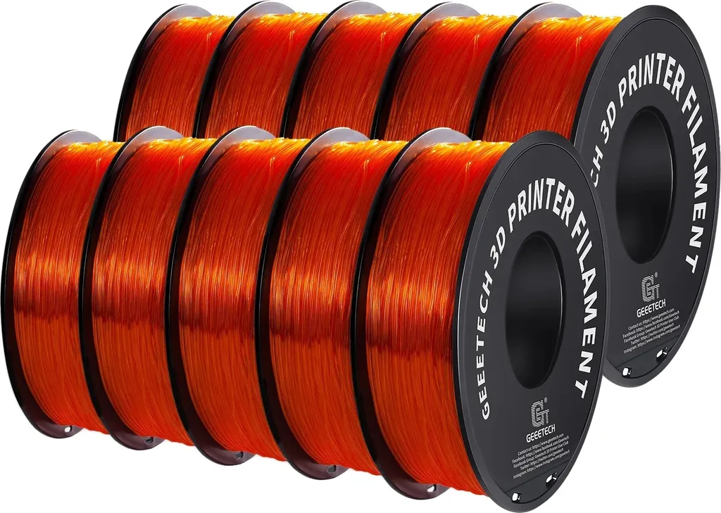 Bobine de Filament Flexible TPU Orange 1.75mm pour Imprimante 3D FDM 1kg