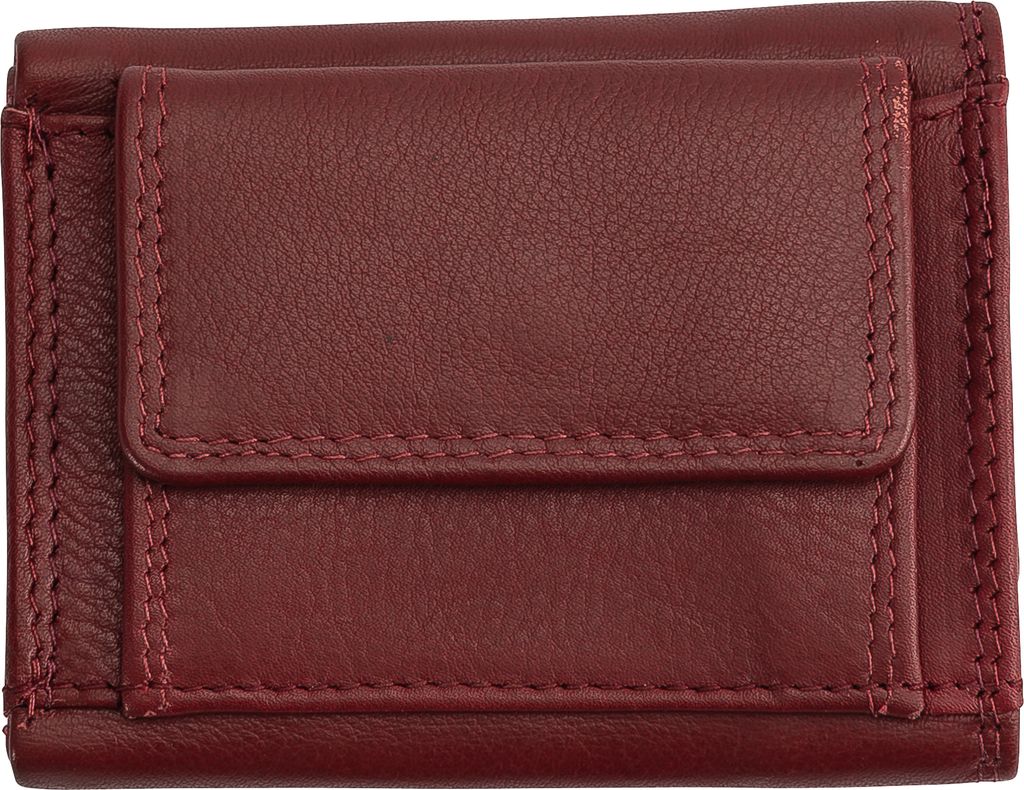 Josephine Osthoff Geldbörse Damen Portemonnaie klein KleinGeldbörse Herren slim Münzbörse Geldbeutel mit Münzfach echt Leder RFID-Schutz (940)