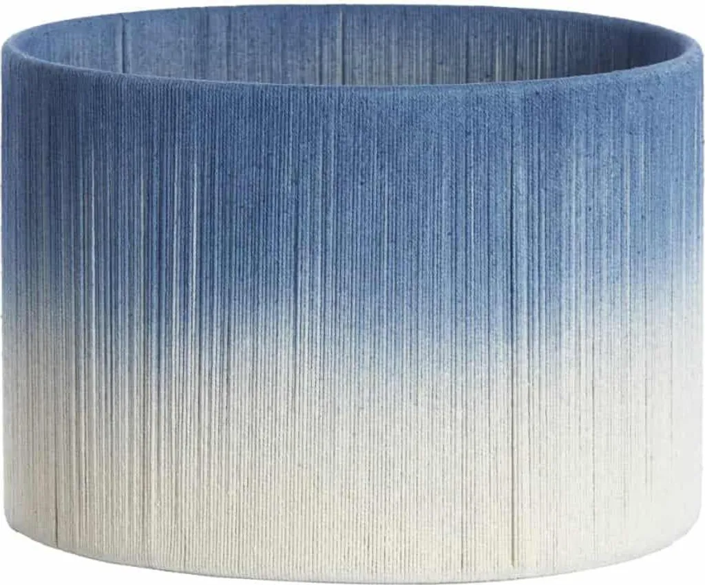 Abat-jour bleu Tossa Ø 30cm Light & Living textile E27 - Réf 2230962