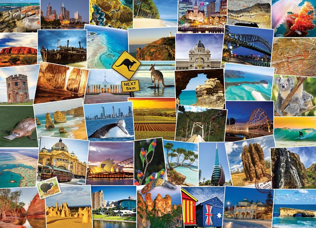 EUROGRAPHICS Weltenbummler-Puzzle - Australien 1000 Teile
