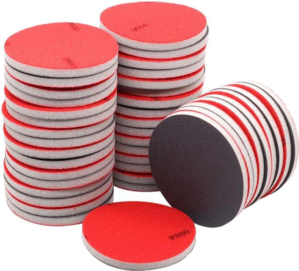Schleifschwämme, 24 Stück Handschleifblöcke, Weichschaum Sand Block Nass Trocken Schleifpapier für Holz, Trockenbau, Metall, Farbe, Autokarosse...