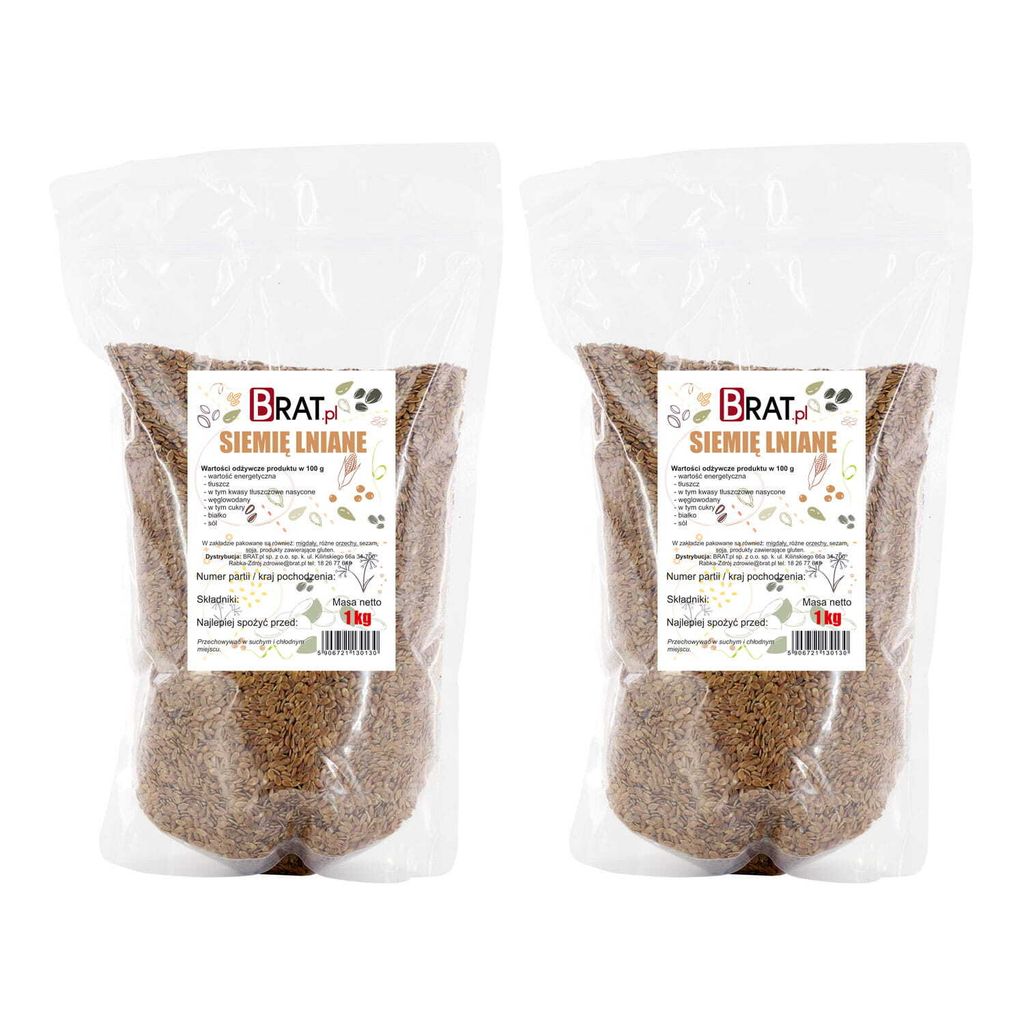 Siemię lniane zestaw 2 x 1kg Zdjęcie produktu 